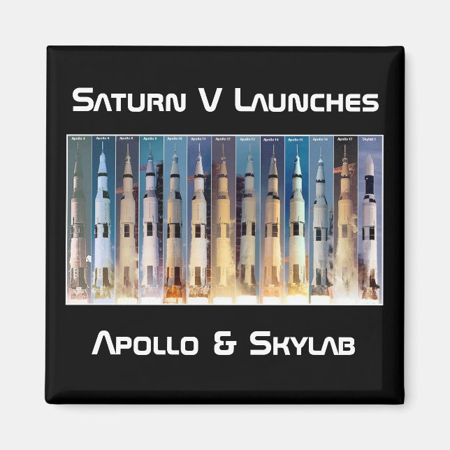 Aimant Lancement de la fusée Saturn V Moon (Devant)