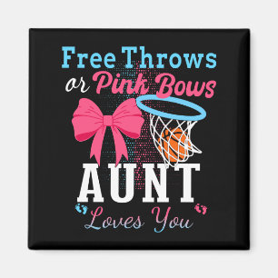 Aimant Lancers De Basket Ou Rubans Roses Tante T'Aime