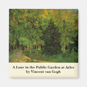 Aimant Lane in Public Garden, Arles par Vincent van Gogh
