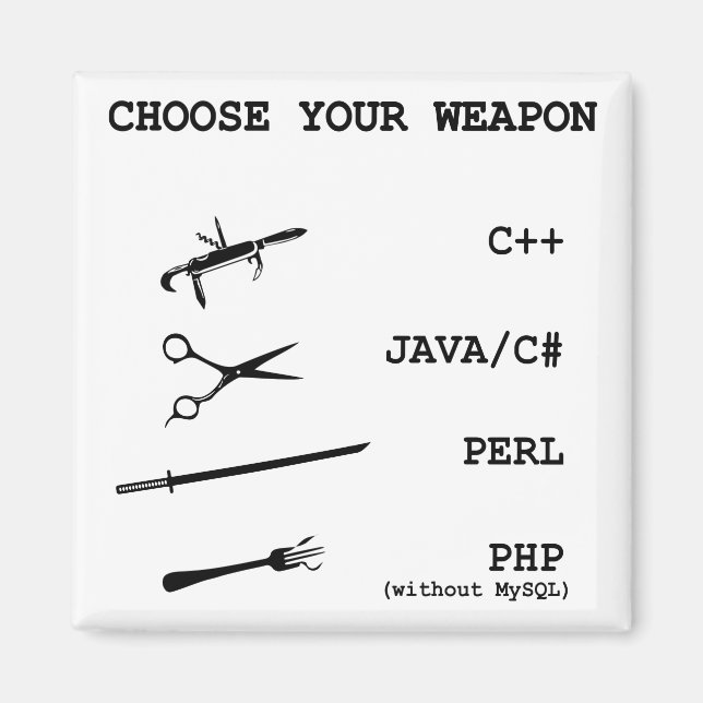 Aimant Langage de programmation Perl, Java, C Sharp, Php, (Devant)