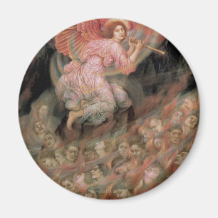 Aimant L'ange jouant de la flûte aux âmes en enfer d'Evel