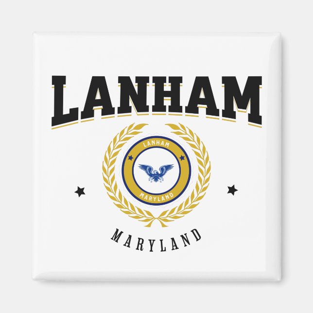 Aimant Lanham Maryland Black (Devant)