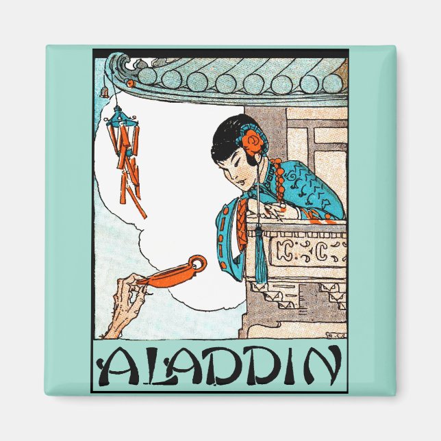 Aimant Lanterne magique Vintage Aladdin (Devant)