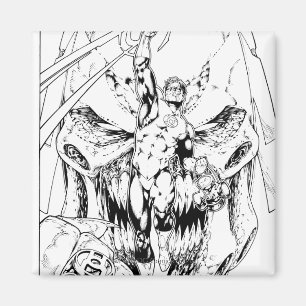 Aimant Lanterne verte avec le courant de la lumière