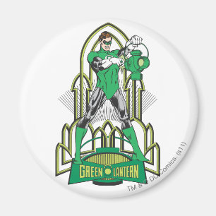 Aimant Lanterne verte avec lettres