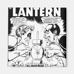 Aimant Lanterne verte contre Sinestro, noir et blanc