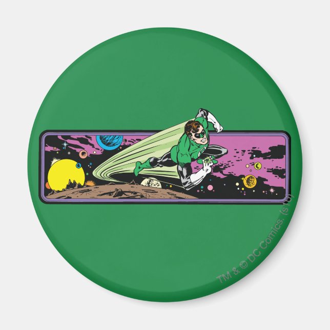 Aimant Lanterne verte dans l'espace (Devant)