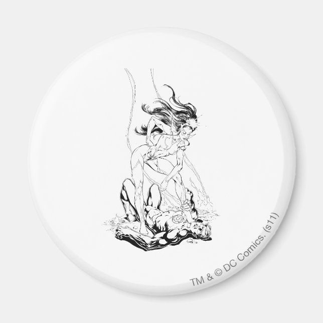 Aimant Lanterne verte et saphir étoile (Devant)