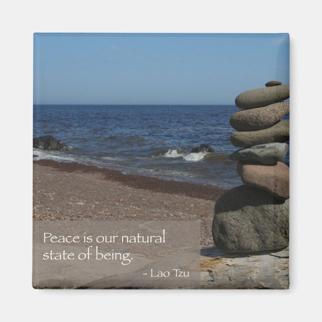 Aimant Lao Tzu Mots de sagesse (Devant)