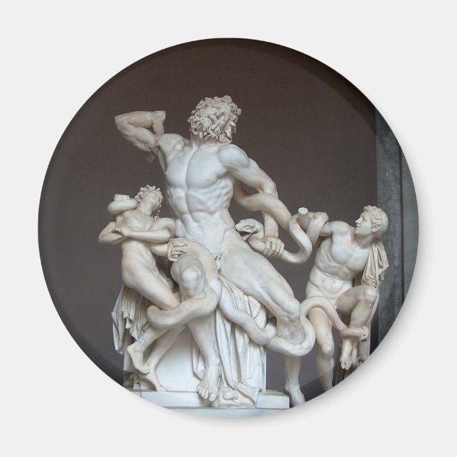 Aimant Laocoön et sa statue des Fils au Musée du Vatican (Devant)