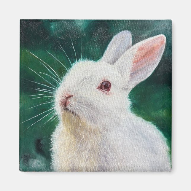 Aimant Lapin Blanc (Devant)