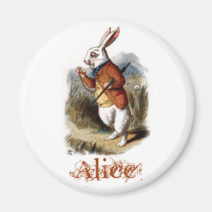 Aimant Lapin blanc (couleur)