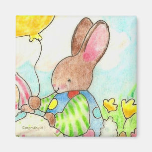 aimant lapin d'anniversaire