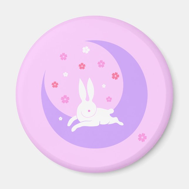 Aimant lapin de lune (Devant)