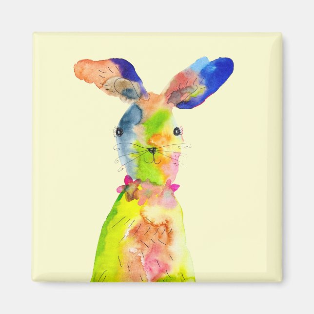 Aimant Lapin de Pâques mignon  (Devant)