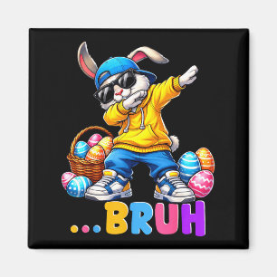 Aimant Lapin drôle de Dabbing Bruh T-shirts joyeuses de P