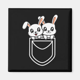 Aimant Lapin Drôle De Lapin De Pâques Hommes Femmes Enfan
