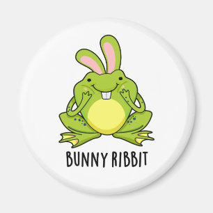 Aimant Lapin Ribbit Funny Lapin Frog Pun