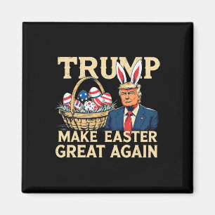 Aimant Lapin Trump Faire Pâques Grande à nouveau Drôle de