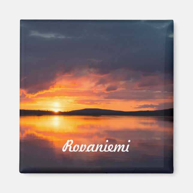 Aimant Lapland sunset (Devant)