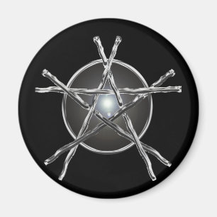 Aimant L'argent colle l'aimant de pentagone étoilé