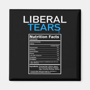 Aimant Larmes cadeau républicain anti-libéral pro-Trump