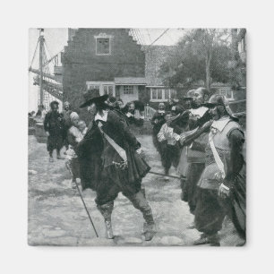 Aimant L'arrivée de Stuyvesant à New Amsterdam