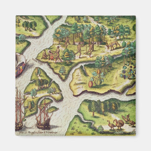 Aimant L'arrivée des Français à Port Royal