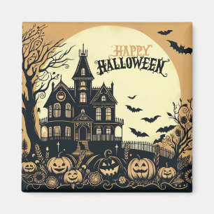 Aimant L'art d'Halloween vintage