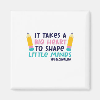 Aimant L'Art Enseignant Il Faut Un Grand Coeur