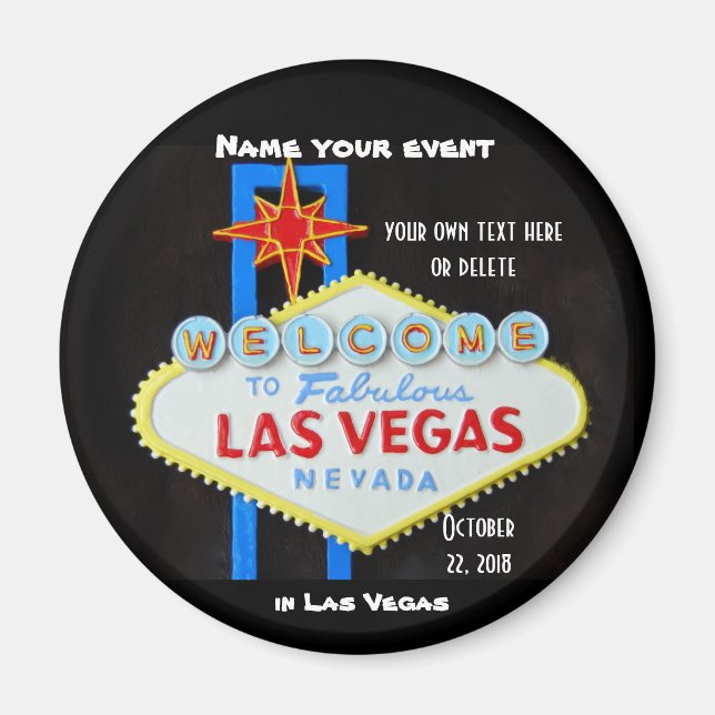 Aimant Las Vegas Custom Event (Devant)