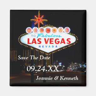 Aimant Las Vegas Destination Mariage Enregistrer La Date