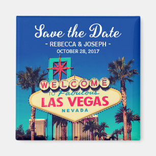 Aimant Las Vegas épousant de rétros économies de photo