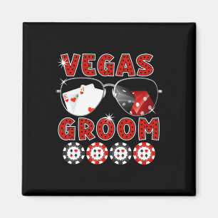 Aimant Las Vegas Groom Mariage Tee Bachelor Party Stag Ni