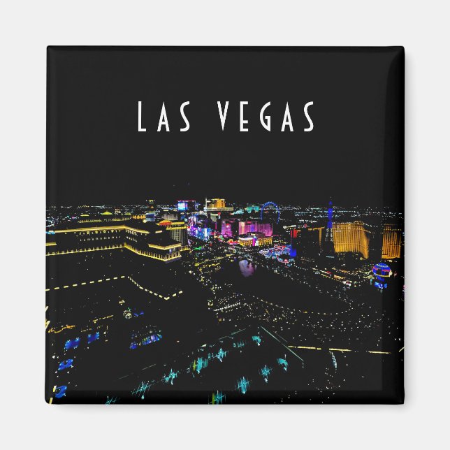 Aimant Las Vegas Skyline la nuit (Devant)