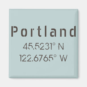 Aimant Latitude et Longitude de Portland