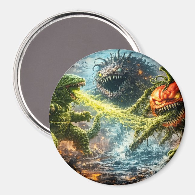 Aimant L'attaque du légume rond mutant Colossus (Recto/Verso)
