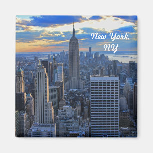 Aimant Latternoon NYC Skyline as sunset approaches #2