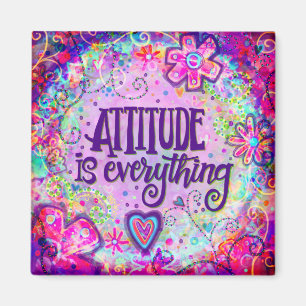 Aimant L'attitude est tout un peu rose Inspirivité