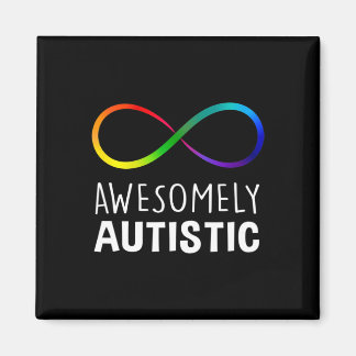Aimant L'Autisme Rouge Au Lieu De L'Infini Awesomement Au