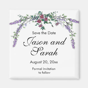 Aimant lavande rose vintage eucalyptus