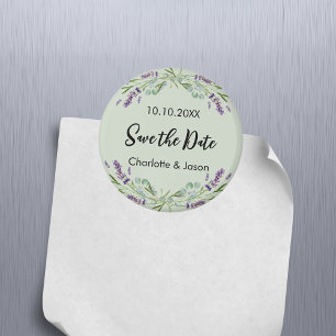 Aimant Lavande sauge mariage vert Enregistrer l'aimant Da
