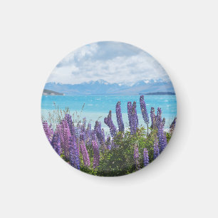 Aimant lavande sur le lac