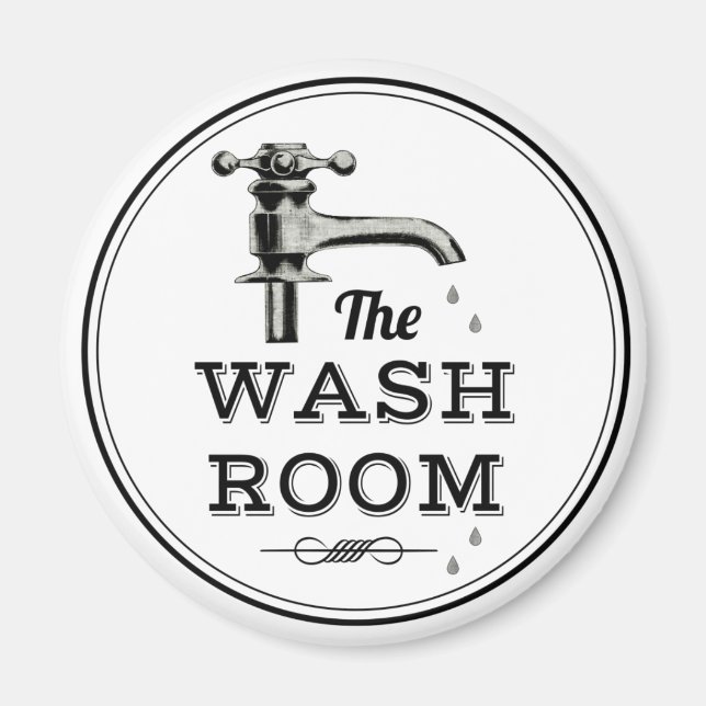 Aimant Lave-linge Vintage moderne Faucet (Devant)