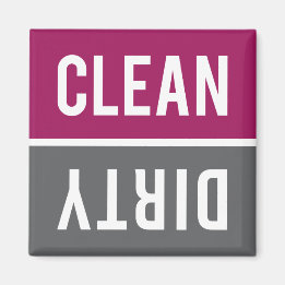 Aimant Lave-vaisselle à la framboise et grise propre