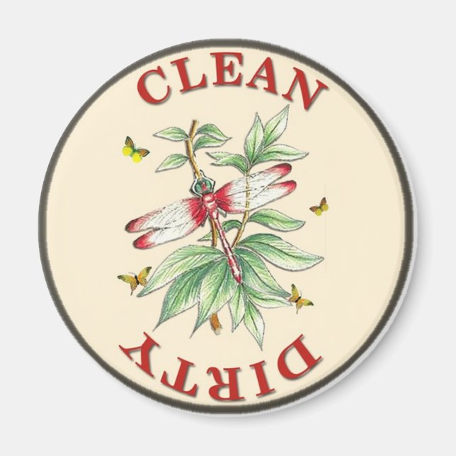 Aimant Lave-vaisselle à libellule magnétique (Devant)