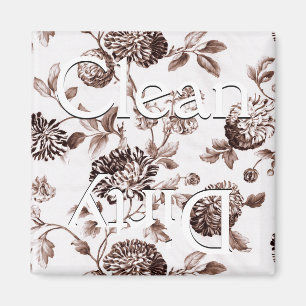 Aimant Lave-vaisselle Brown en laiton Vintage et sec