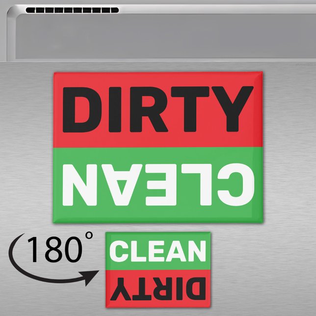 Aimant Lave-vaisselle Clean Dirty Sign Flip (Créateur téléchargé)