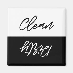 Aimant Lave-vaisselle moderne propre ou sale