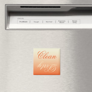 Aimant Lave-vaisselle Ombre à la crème orange Nettoyant/A